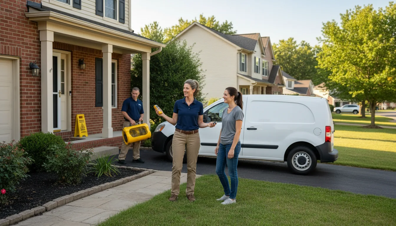 Water restoration image for Flood Water Cleanup, Removal And Restoration Services in Chester, OH